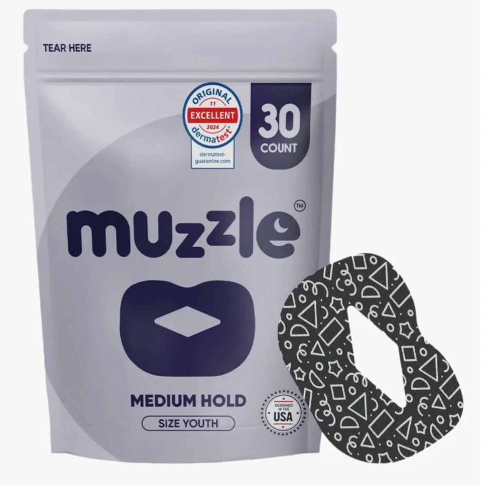 Mouth Tape Muzzle Sleep Youth Size Medium Hold 30 Count New Sealed Package - Picture 3 of 8